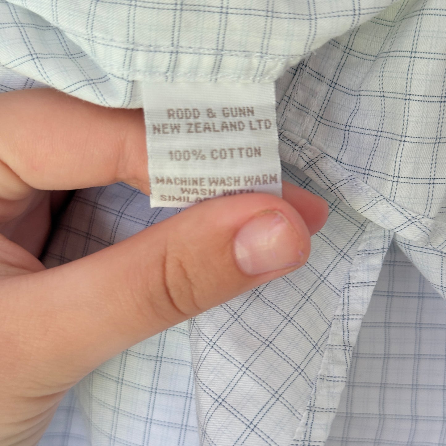 Rodd & Gunn Size L Men's Long-Sleeve Checkered Shirt