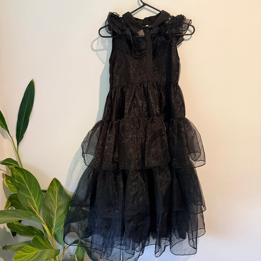 Wednesday Girls Costume Dress Size U/Arm to U/Arm 38cm