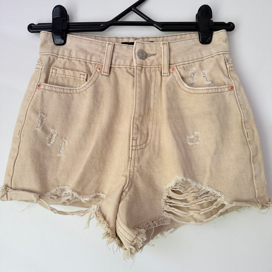 Jay Jays Riley Size 6 Beige Denim Cut-Off Shorts