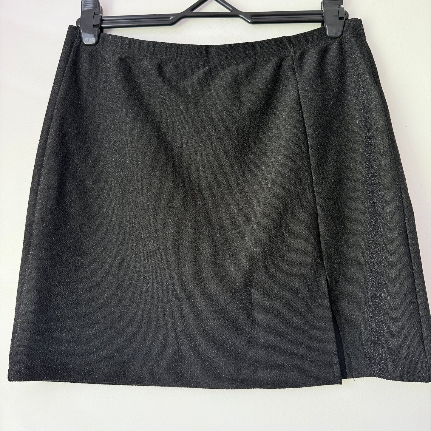 Shein Bae Size XL Dark Gray Pleated-Front Mini Skirt