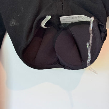 Glassons Sheer Black Crop Top - Size S