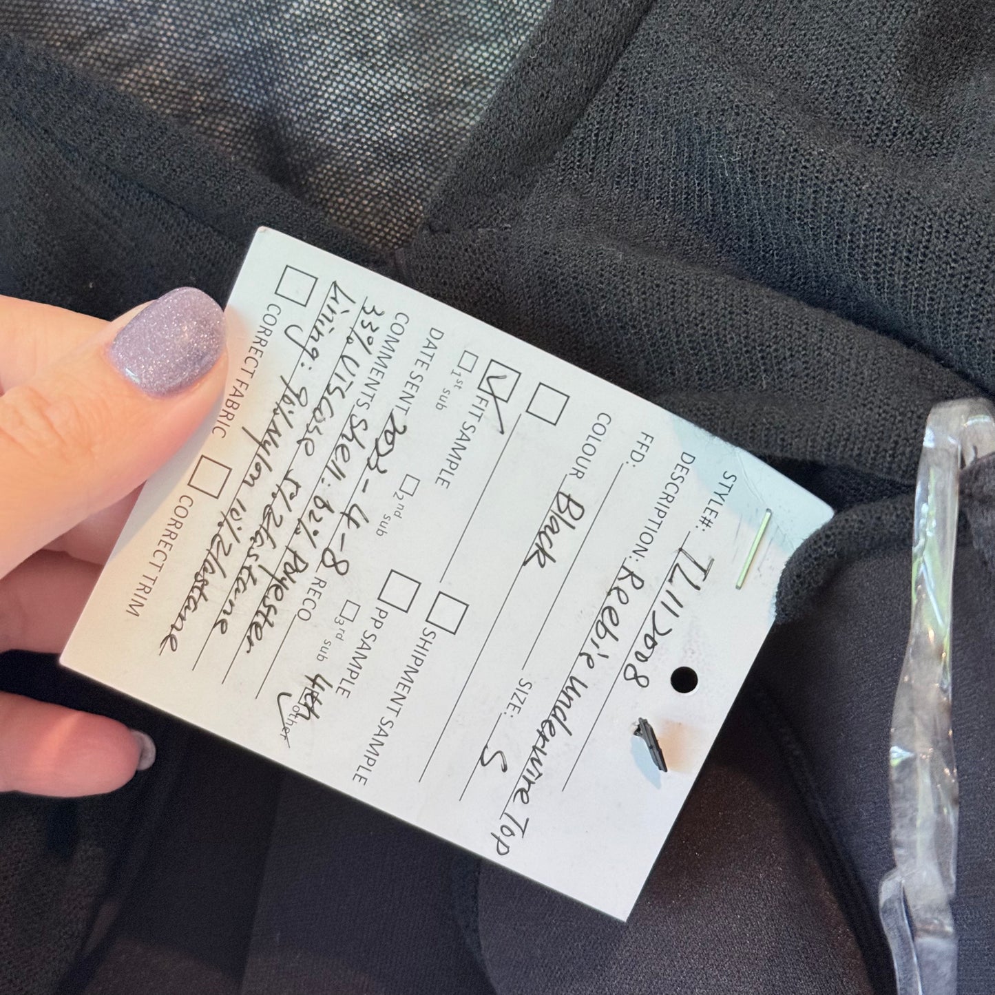 Glassons Sheer Black Crop Top - Size S