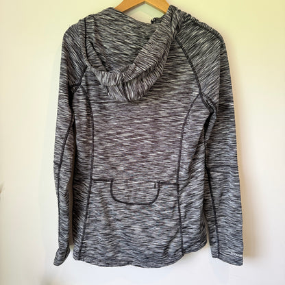 Active Size M Heathered Black & Gray Jacket