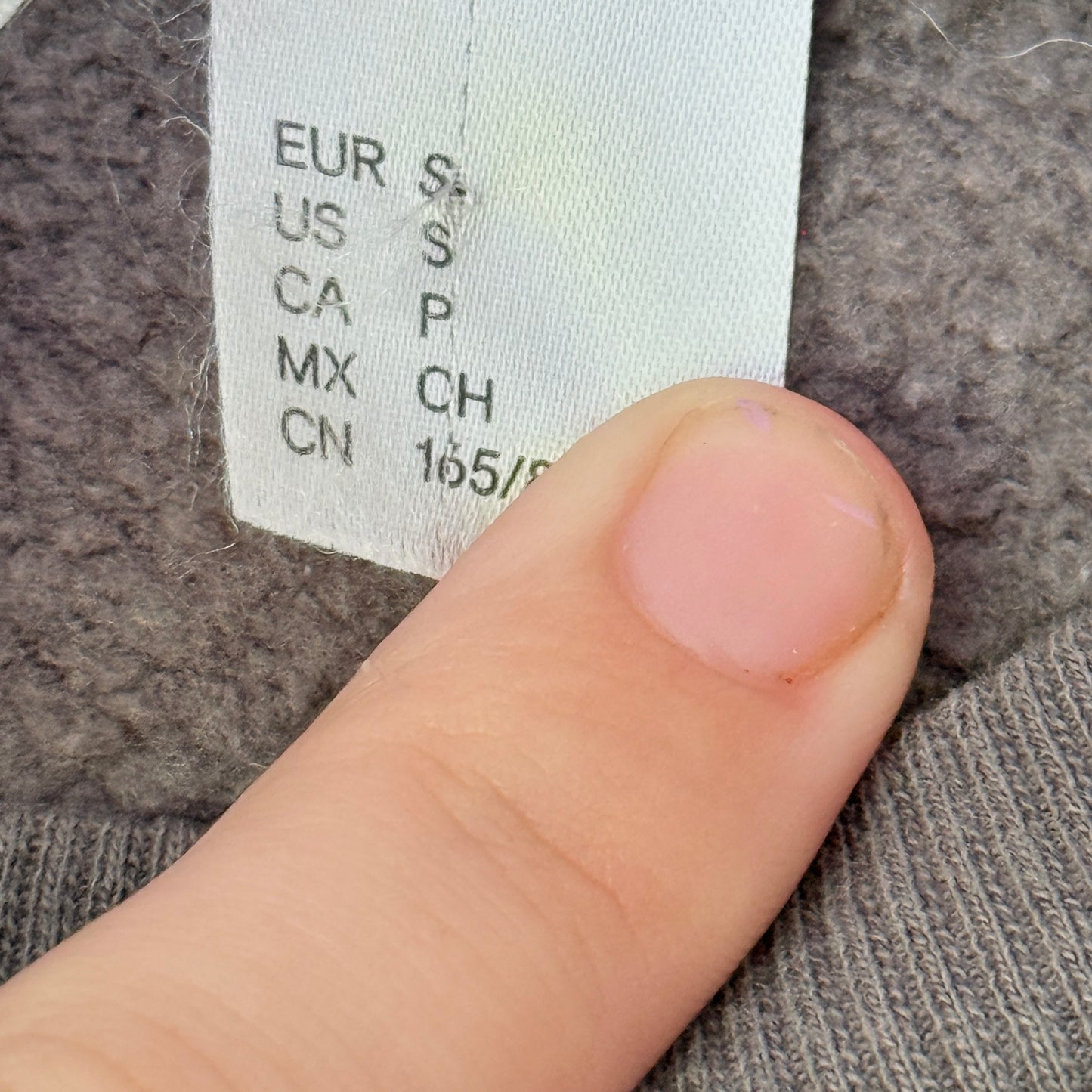 H&M Divided Size S Dark Grey Marl Crew-Neck Sweatshirt