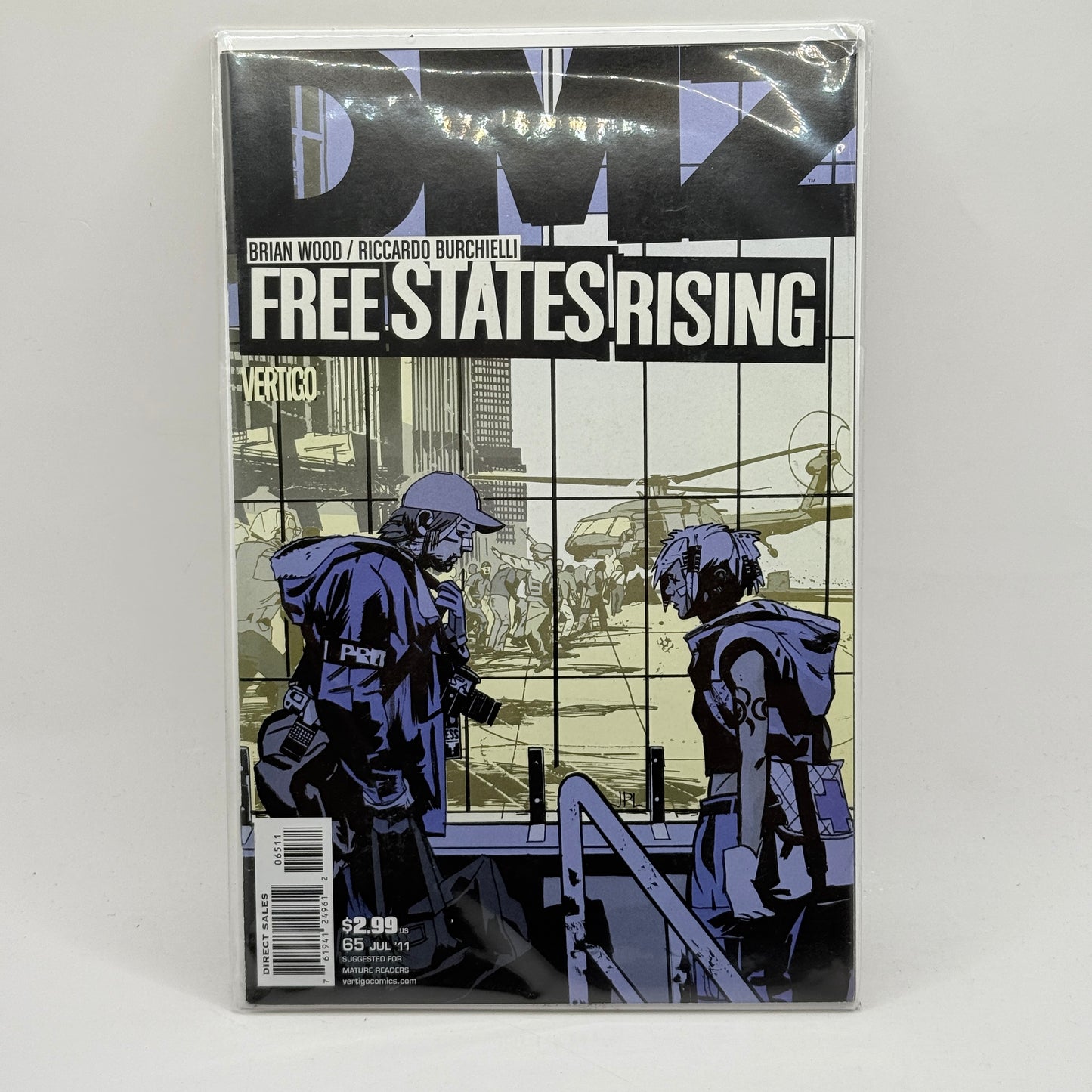 DMZ #65: Free States Rising by Brian Wood & Riccardo Burchielli