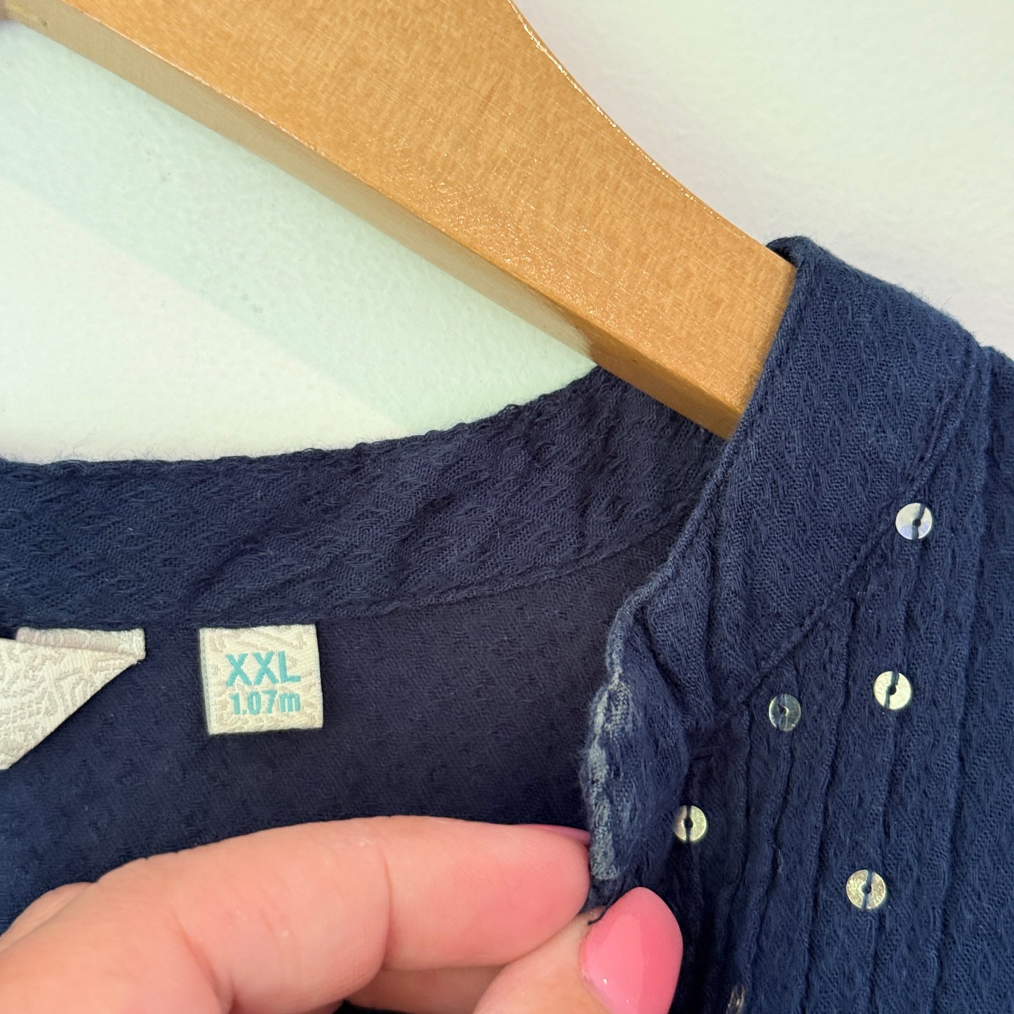 Fusion Size XXL Cotton Blue Shift Dress