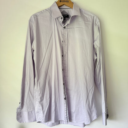 Tarocash Size M Lavender Dress Button-Up Shirt