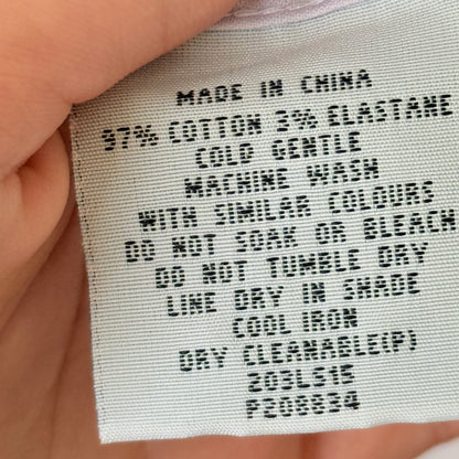 Tarocash Size M Lavender Dress Button-Up Shirt