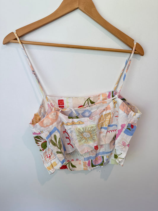 Cotton On Size 10 Printed Crop Top