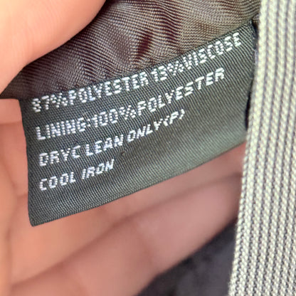 Tarocash Size XS Men's Grey Black Wavy Striped Suit Vest