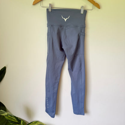 Oxyfit Size XS High-Waisted Ribbed Athletic Leggings