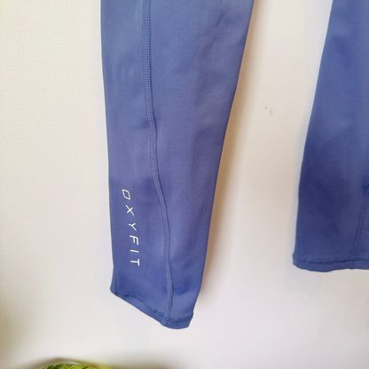 Oxyfit Size XS High-Waisted Ribbed Athletic Leggings