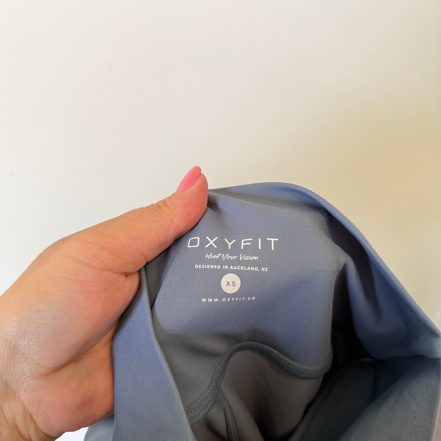 Oxyfit Size XS High-Waisted Ribbed Athletic Leggings