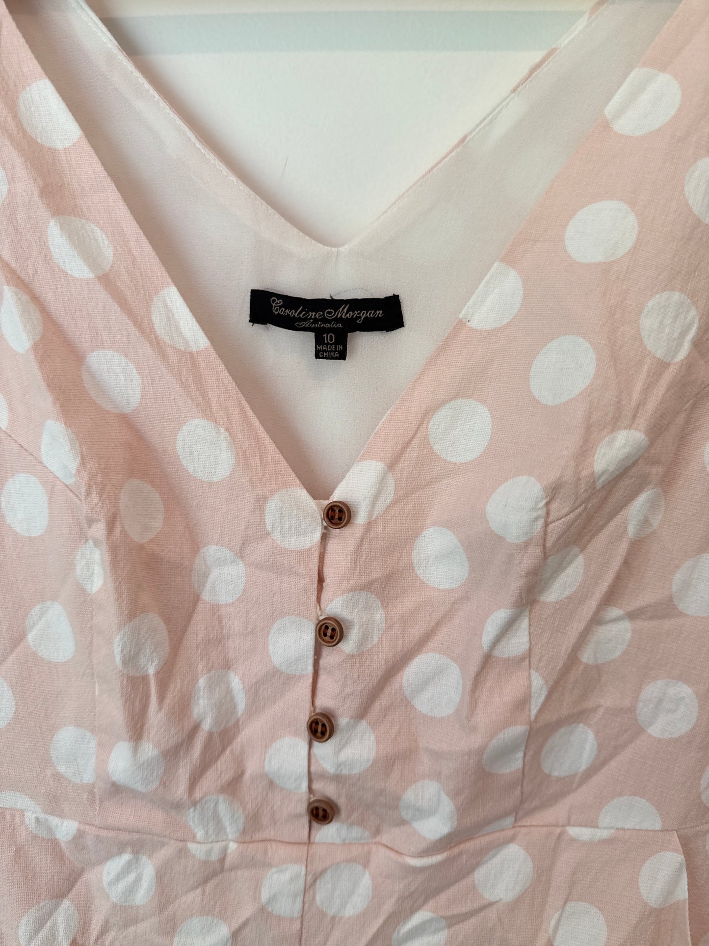 Caroline Morgan Size 10 Polka Dot Jump Suit