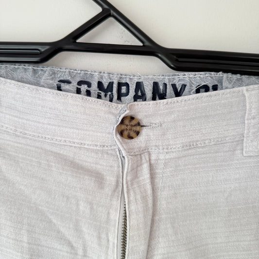 Company 81 Size 32 Cream Cotton Linen Blend Chino Shorts