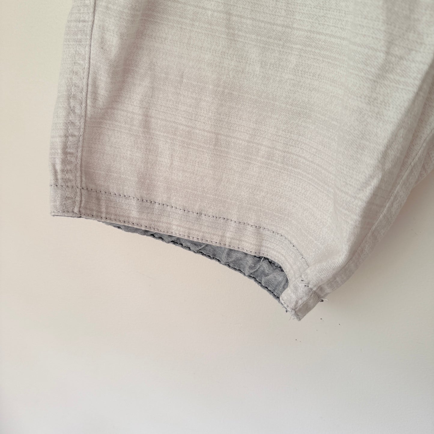 Company 81 Size 32 Cream Cotton Linen Blend Chino Shorts