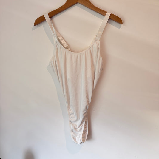 Brand Unknown Size XL Ribbed High Cut Thong Bodysuit