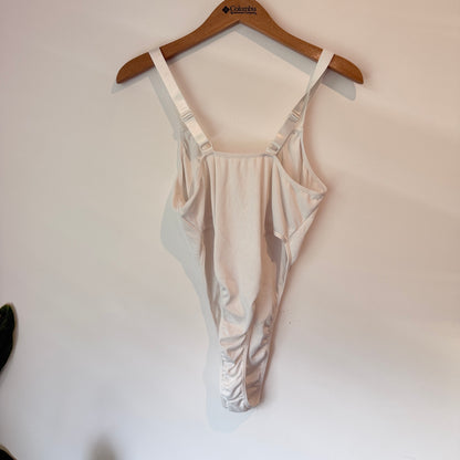 Brand Unknown Size XL Ribbed High Cut Thong Bodysuit