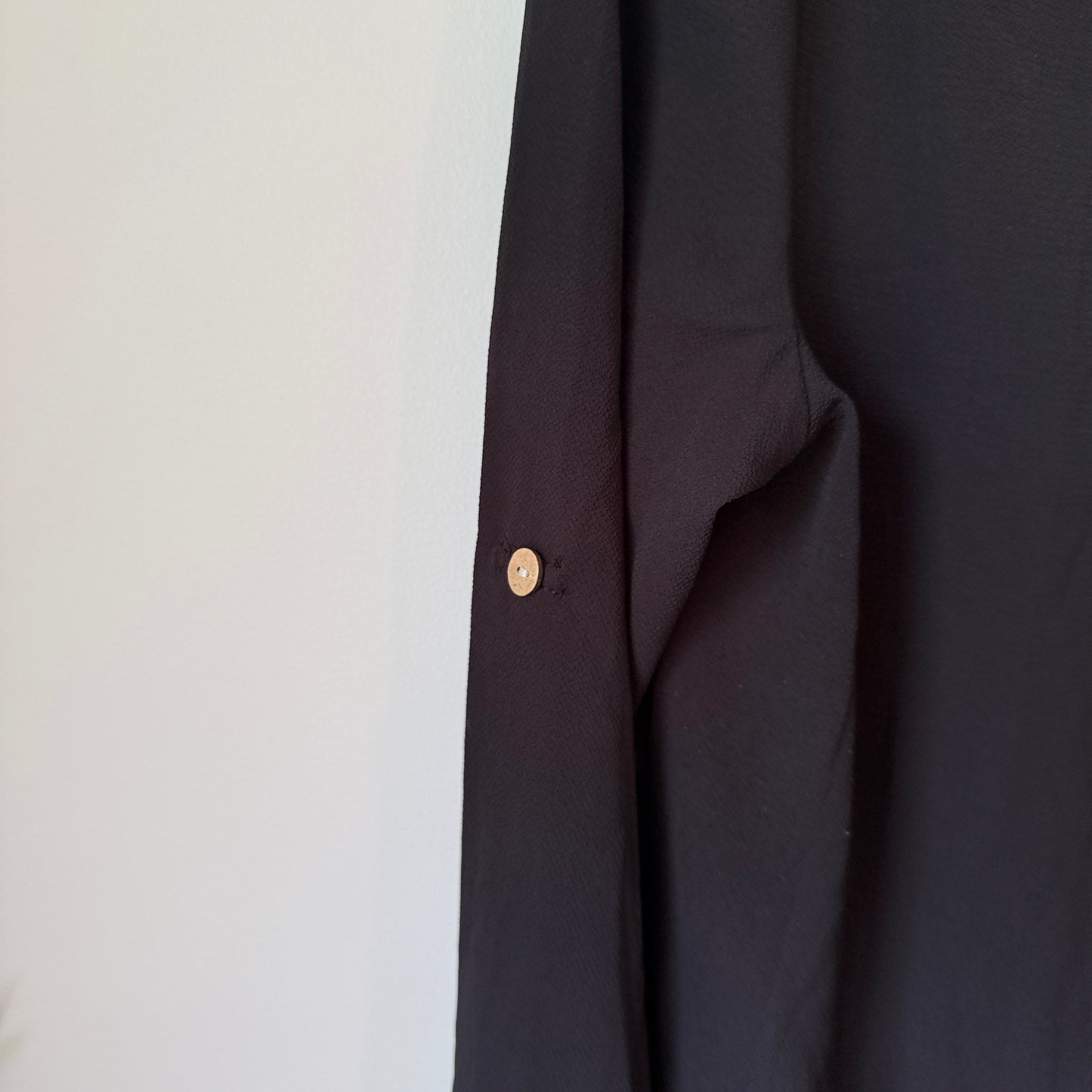 Shein Size XL Black Long-Sleeve Blouse