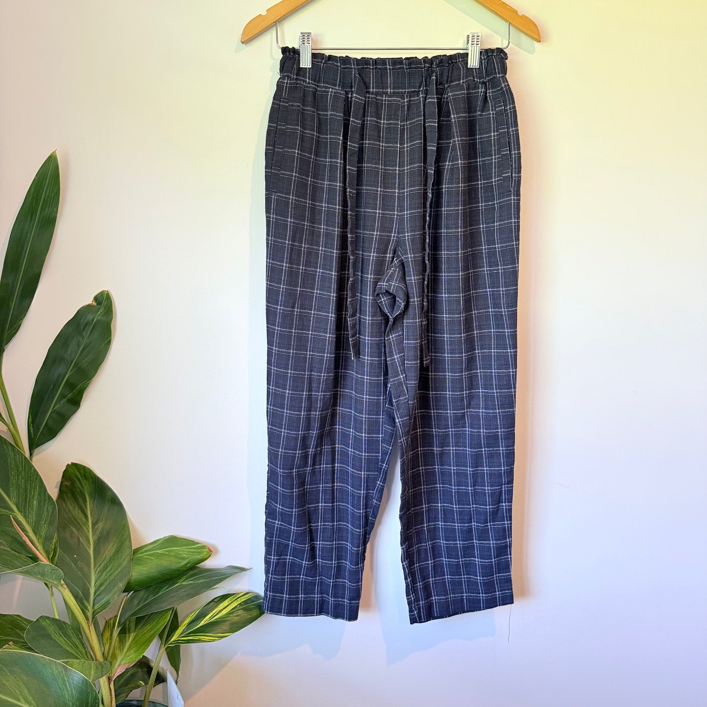 Glassons Size 10 Cotton Blend Plaid Pants