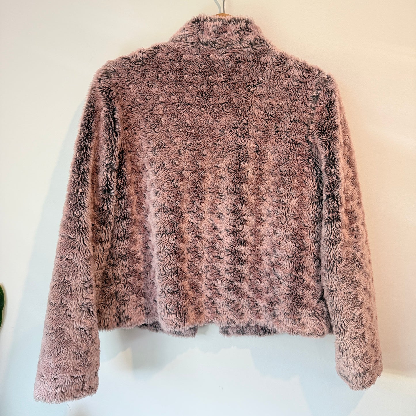 Emu Paris Size U/Arm 49cm Pink Gray Faux Fur Jacket