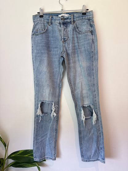 Decjuba Size S Light-Wash Denim Jeans