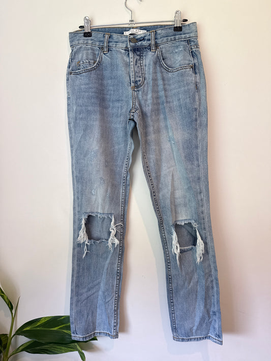 Decjuba Size S Light-Wash Denim Jeans