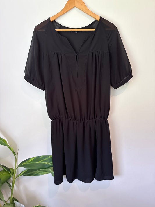 Whistle Size 10 Sheer Short Sleeve Mini Dress