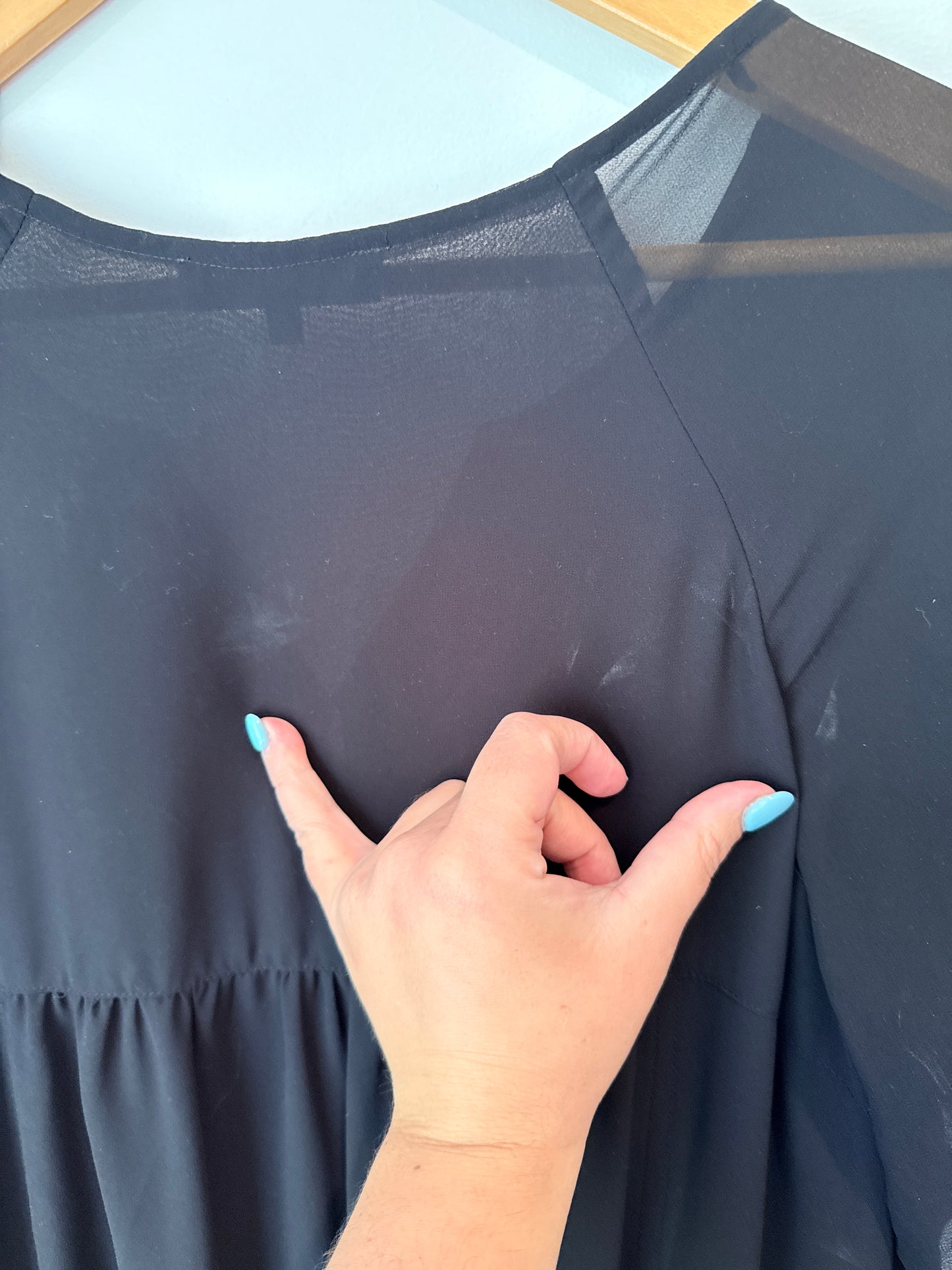 Whistle Size 10 Sheer Short Sleeve Mini Dress