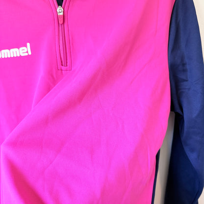 Hummel Pink & Navy Blue Size L Sweatshirt