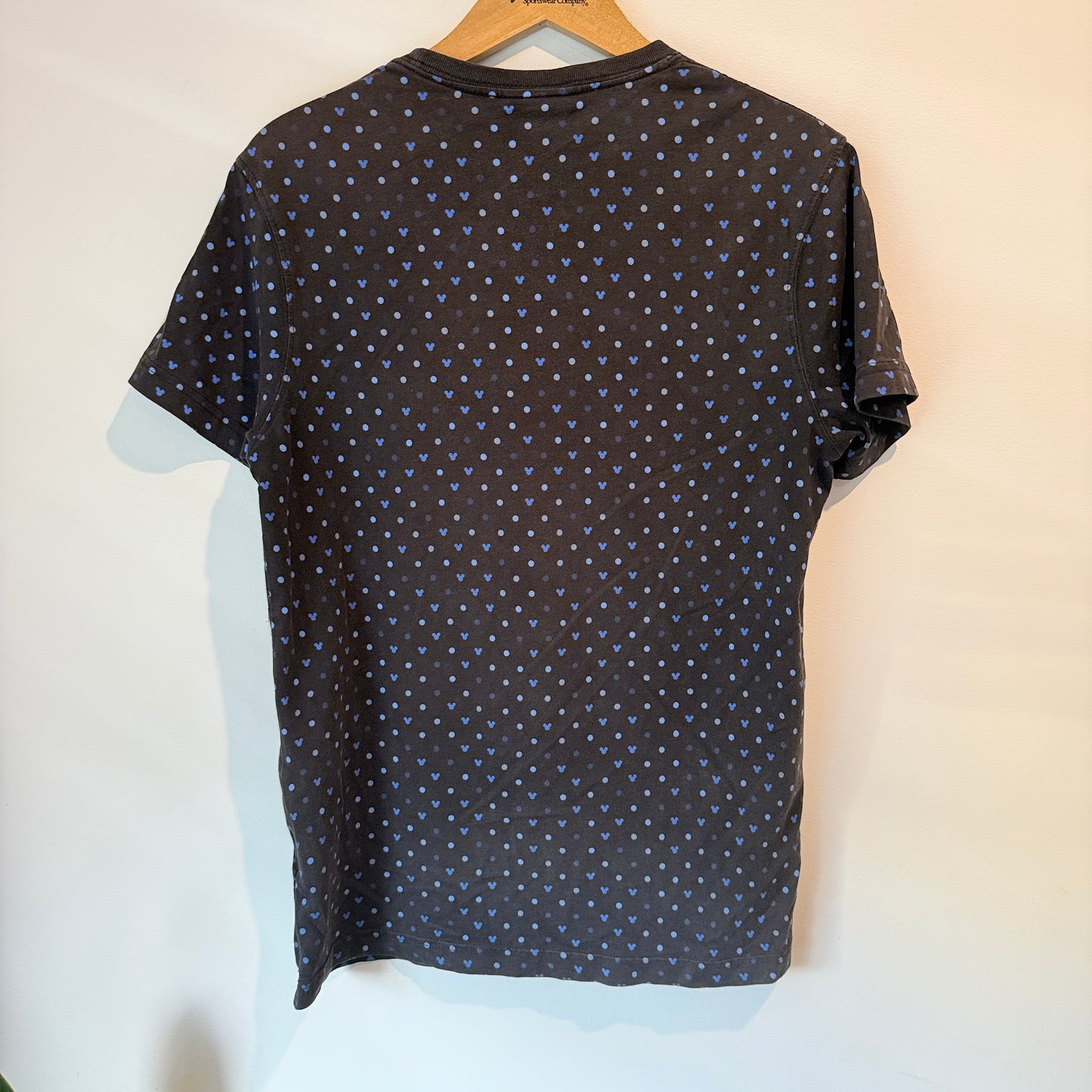 Man is in the Forest Size Small Dark Grey Geometric Pattern T-Shirt