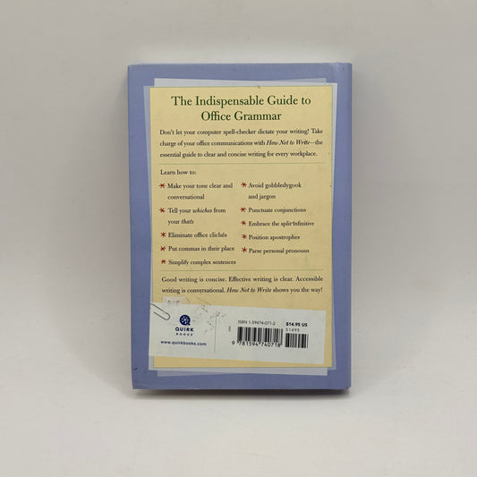How Not to Write by Terence Denman