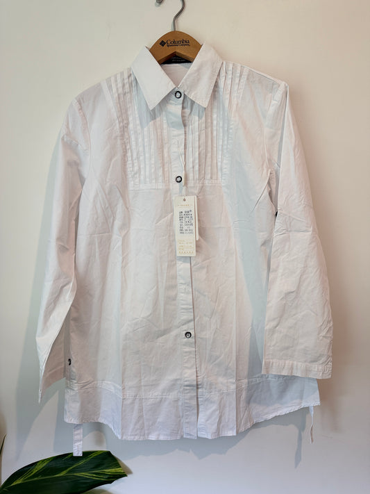 Jianyi Fashion White Cotton Button Shirt 3XL