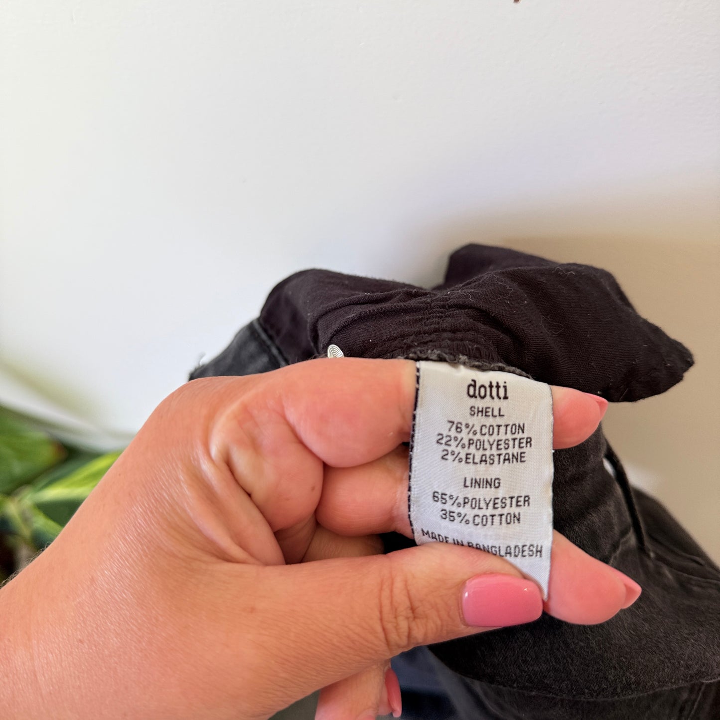 dotti Size M High Rise Super Skinny Jeans in Black