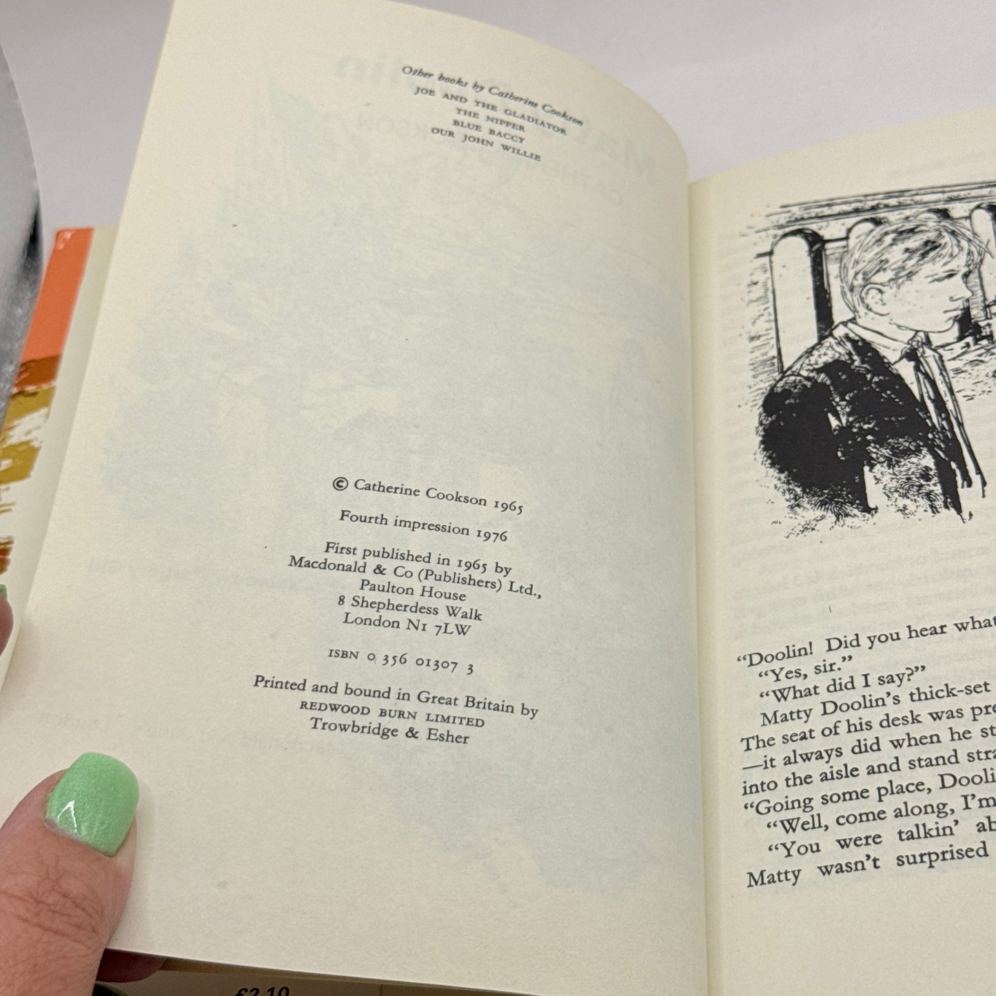 Matty Doolin by Catherine Cookson (Fourth Impression 1976)