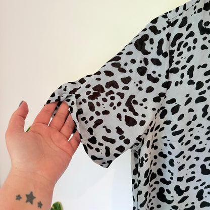 Spirit Size 14 Grey Blue Spotted Top