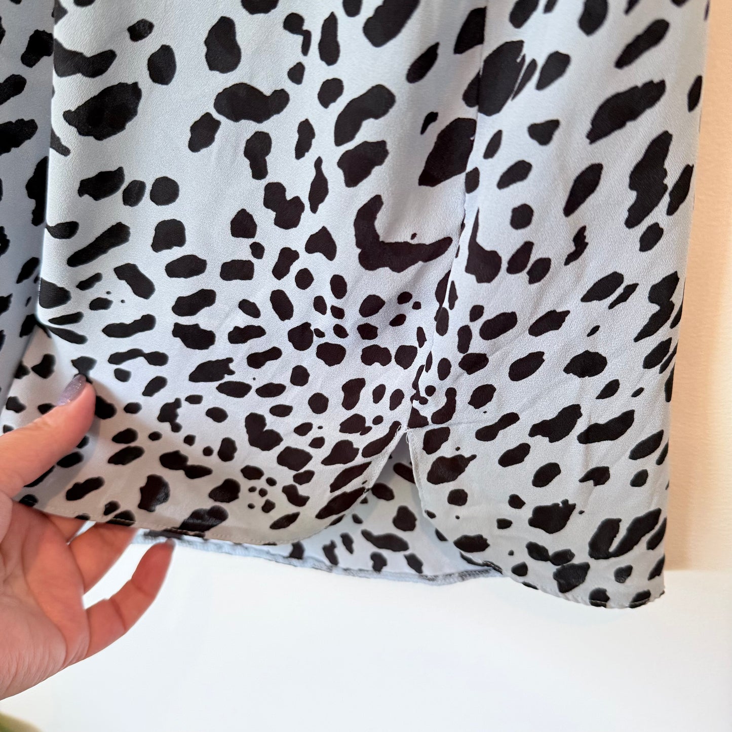 Spirit Size 14 Grey Blue Spotted Top