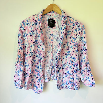 Cotton On Outerwear Size M Floral Drape Front Blazer