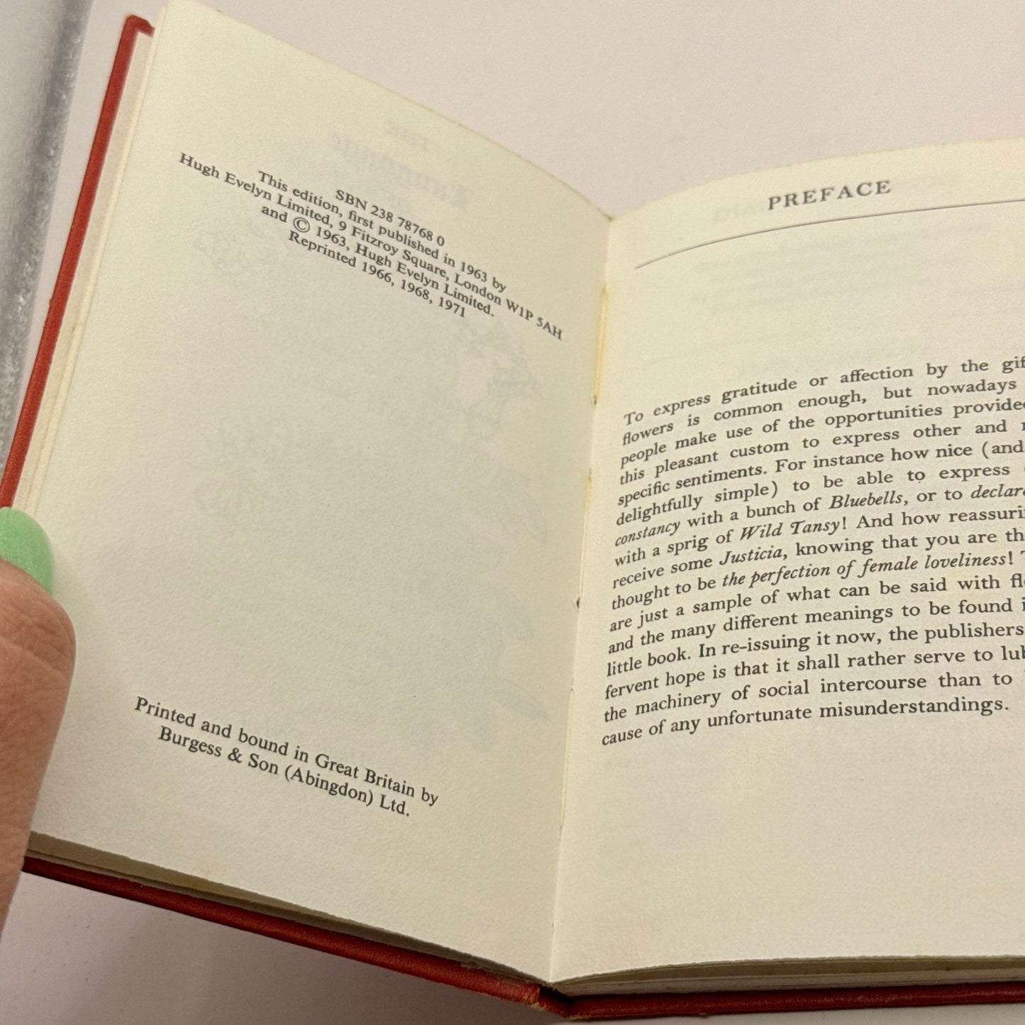 The Language Of Flowers. Compiled by Mrs L. Burke