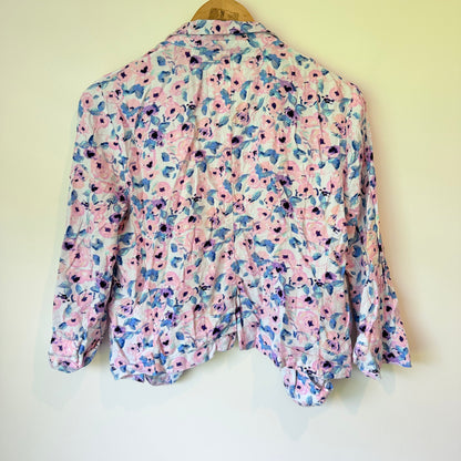 Cotton On Outerwear Size M Floral Drape Front Blazer