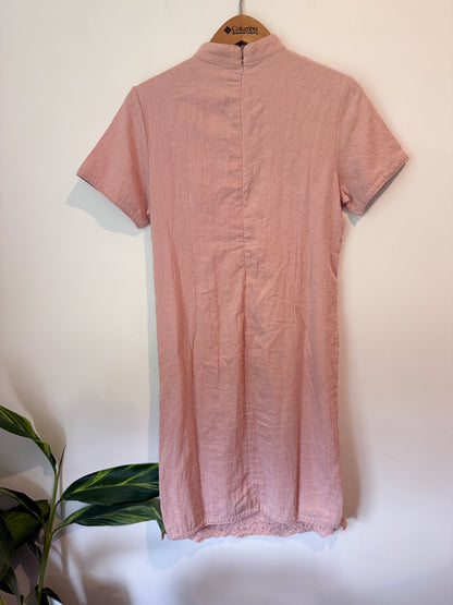 Bellyoke Embroidered Cheongsam Style Dress Size M (44cm U/Arm)