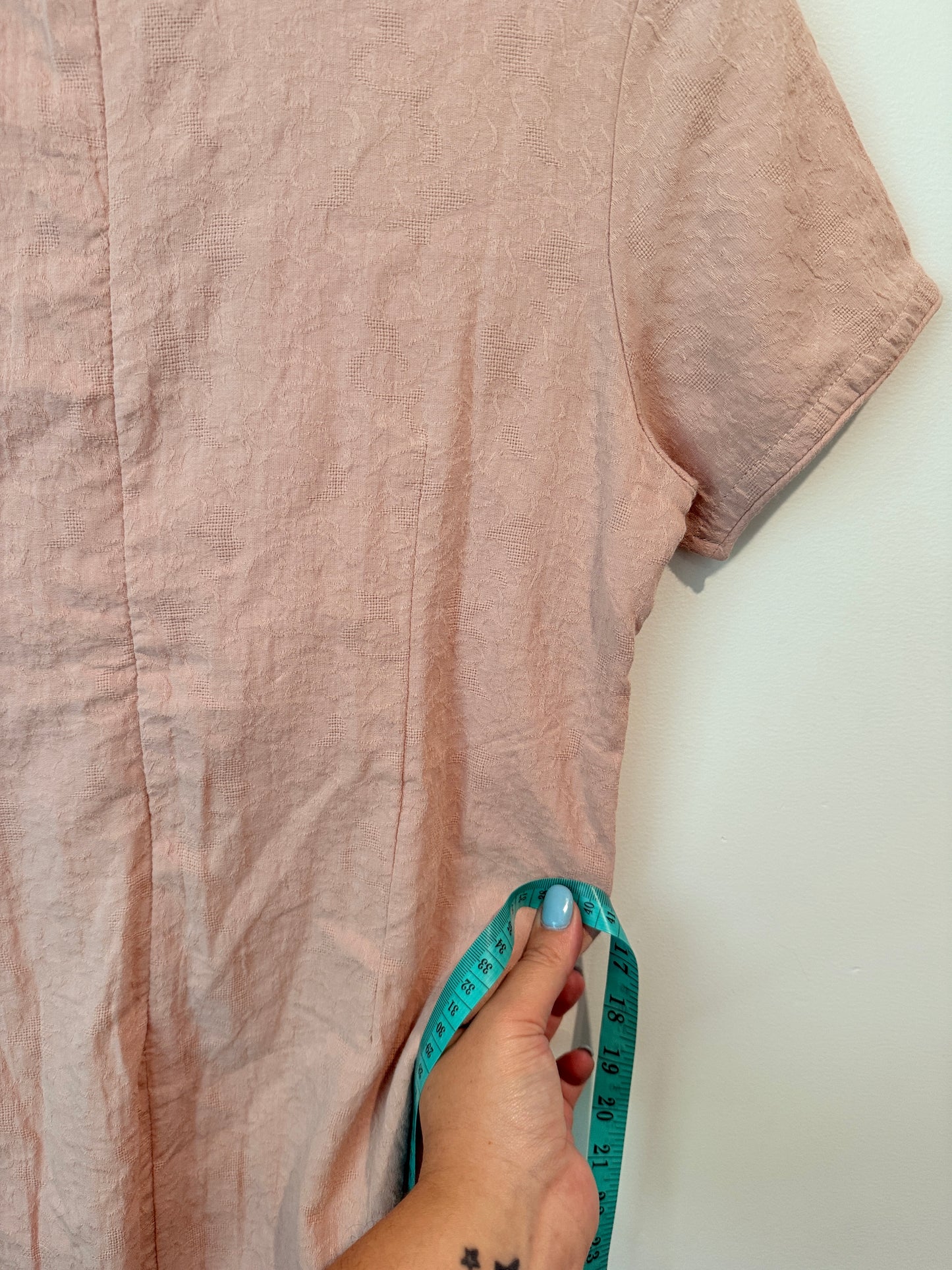Bellyoke Embroidered Cheongsam Style Dress Size M (44cm U/Arm)
