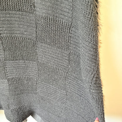 Ringspun Size 10 Gray Faux Fur Vest