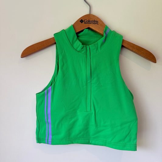 Stax Size XS Cropped Half-Zip Active Tank Top
