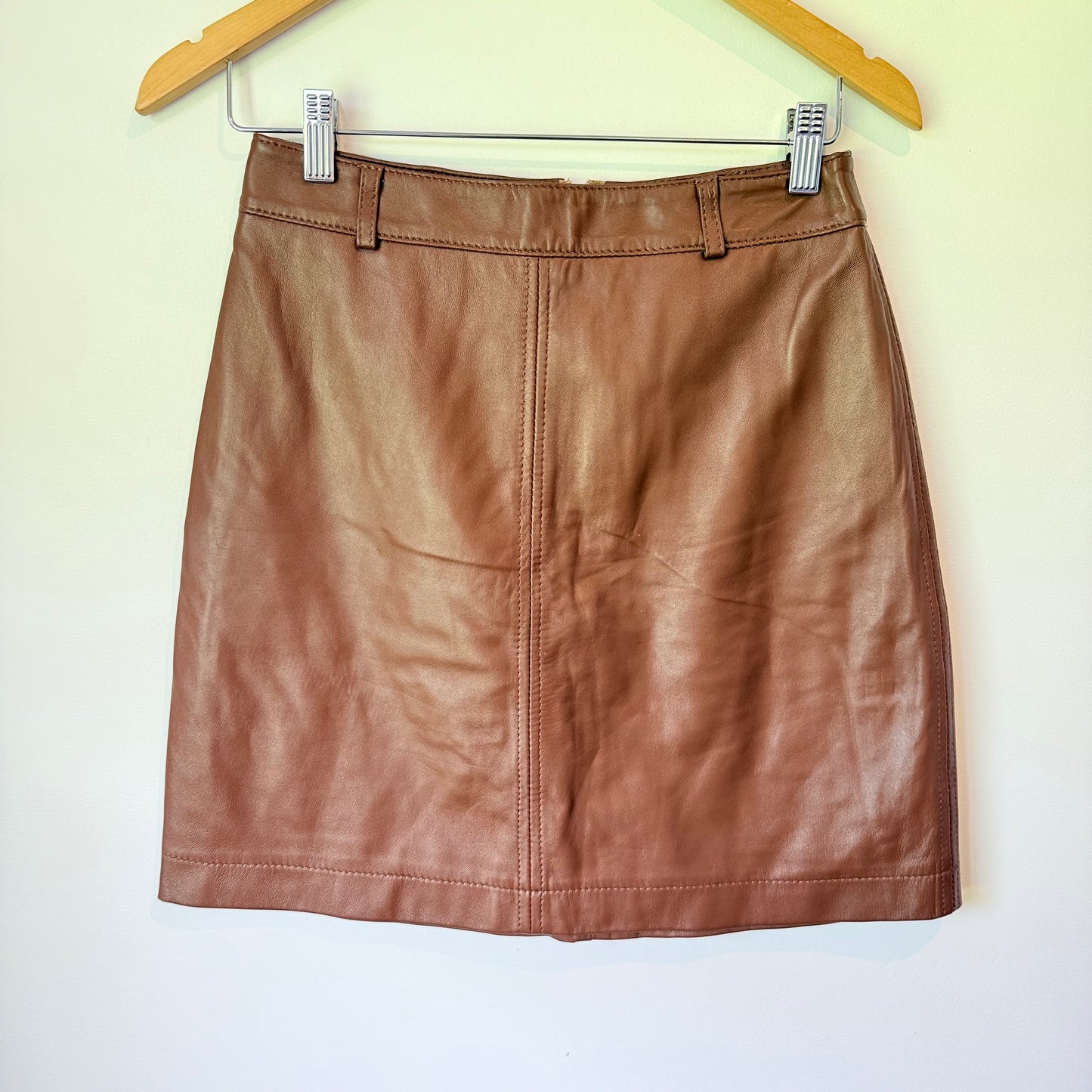 Juliette Hogan Leather Look Skirt - 72cm Waist