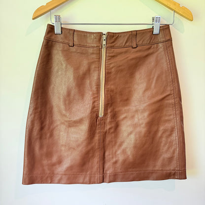 Juliette Hogan Leather Look Skirt - 72cm Waist