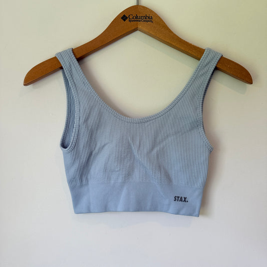 Stax Size S Ribbed Crop Tank Top