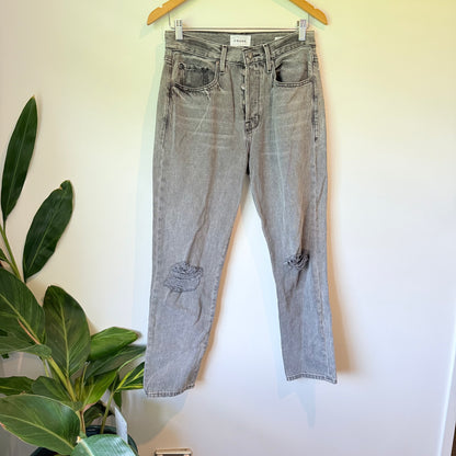FRAME Size 27 Black Distressed Jeans