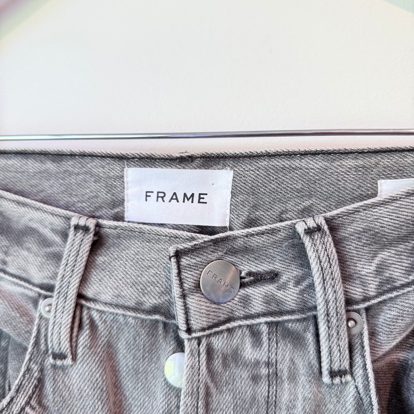 FRAME Size 27 Black Distressed Jeans