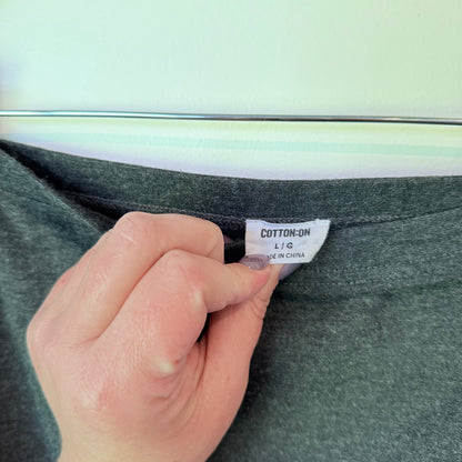 Cotton on Size L Stretch Viscose Blend Skirt